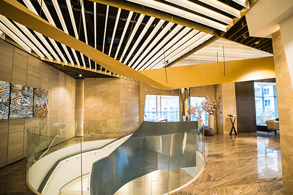 江蘇常熟體育中心木紋漆施工項(xiàng)目